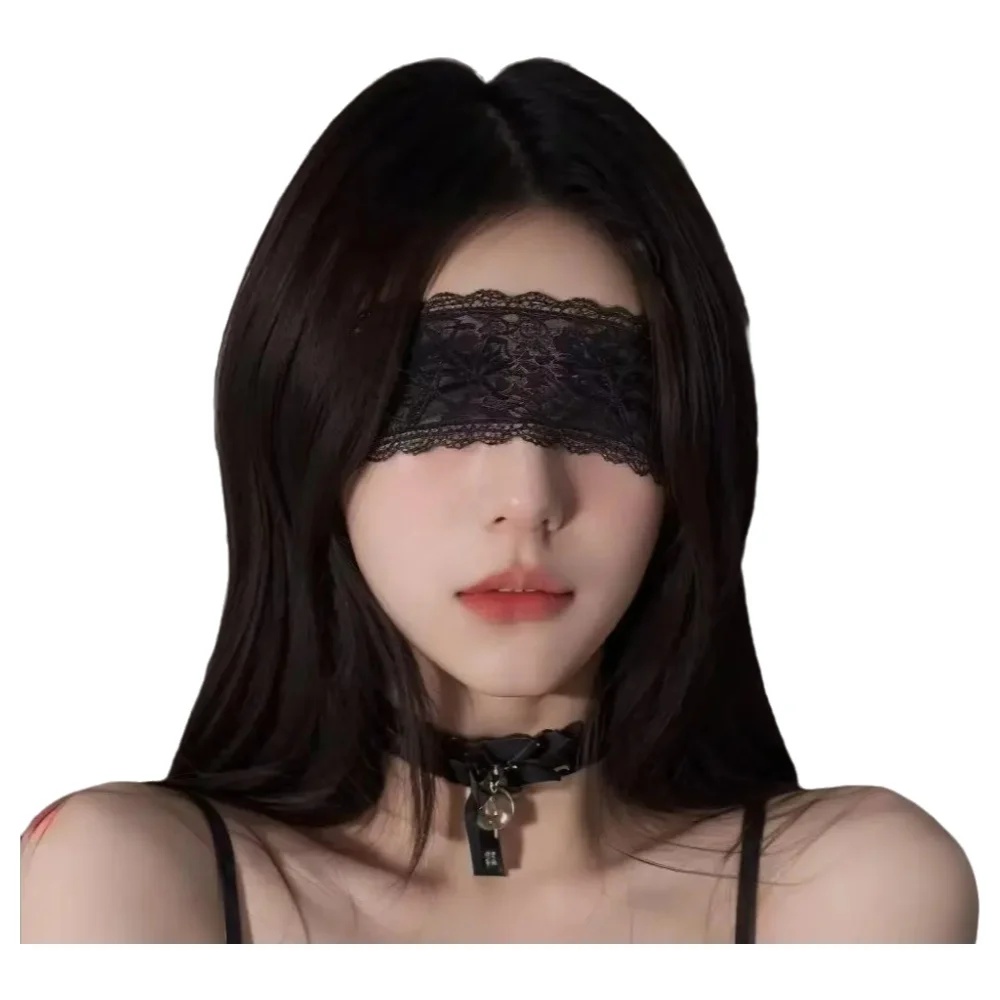 Men Accessories For Party - Sexy Lace Eye Mask Black Floral