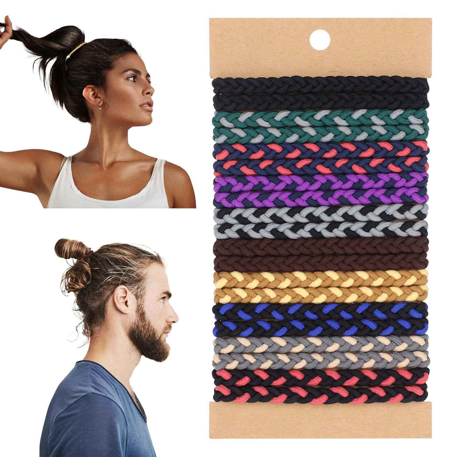 Men Accessories Bracelet - 10pcs Boho Hair Ties Bracelets No-Damage