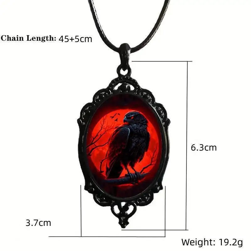 Gothic Vampire Owl Cameo Neckl - огляд і ціна Men'S Vampire Accessories