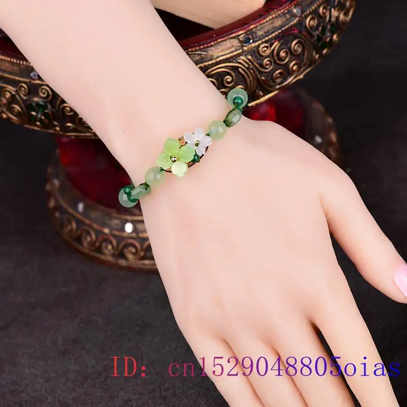 Green Jade Flower Bracelet Amu - огляд і ціна Bracelet Beaded Men