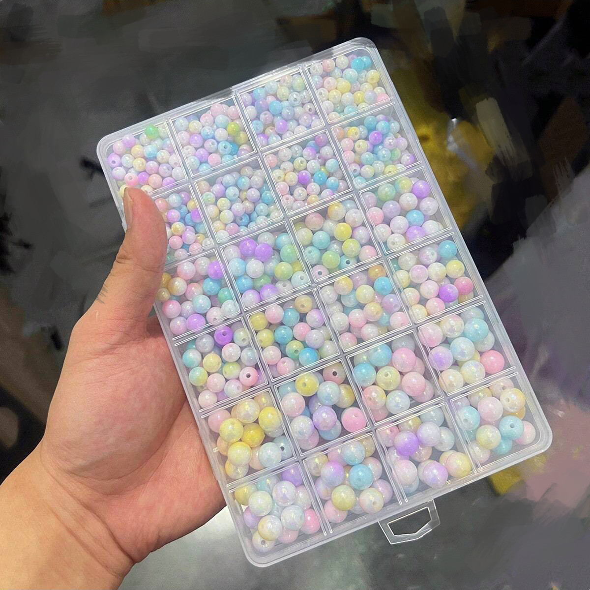 800pcs/24 grid set box 6mm/8mm - огляд і ціна Bracelet Beaded Men
