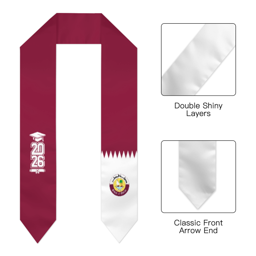Class of 2026 Qatar Flag Scarf - огляд і ціна Men Accessories Qatar