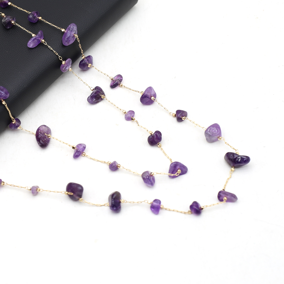 Natural Amethyst Stone Beaded  - огляд і ціна Men'S Accessories Glasses