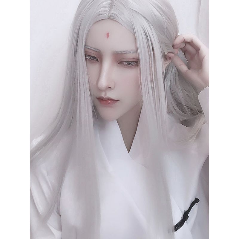 Men Hanfu Long Straight Hair A - огляд і ціна Men Accessories For Party