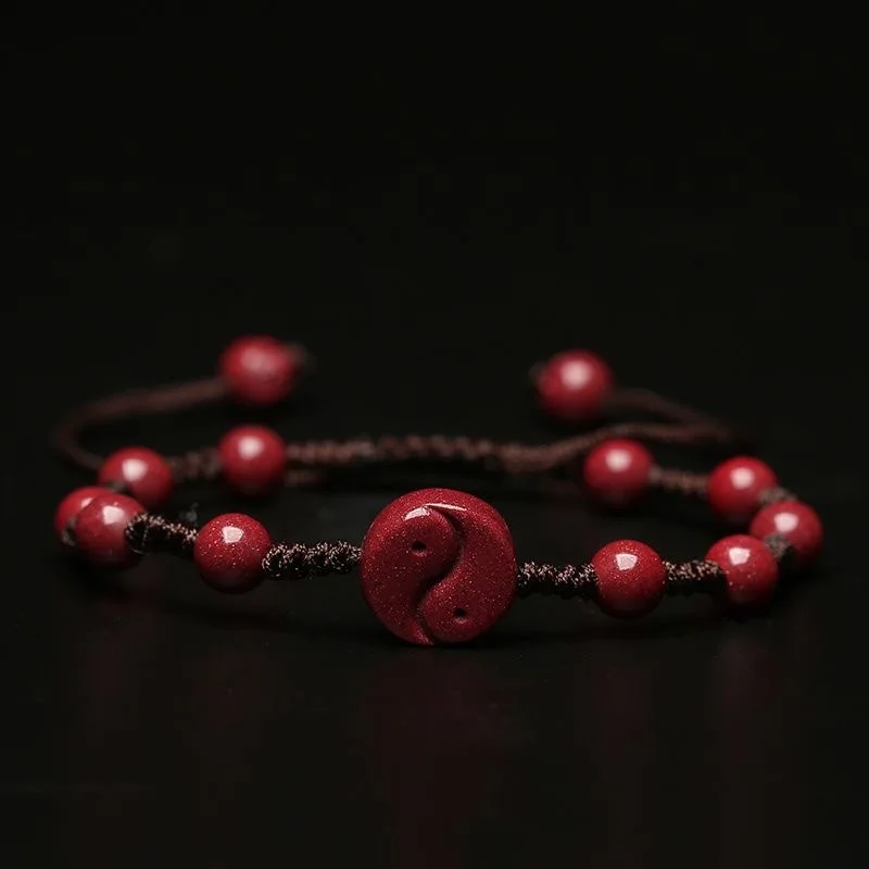 Customized Natural Red Cinnaba - огляд і ціна Bracelet Beaded Men