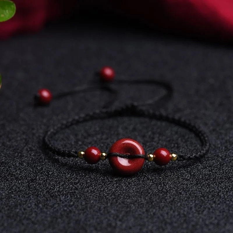 Customized Natural Red Cinnaba - огляд і ціна Bracelet Beaded Men