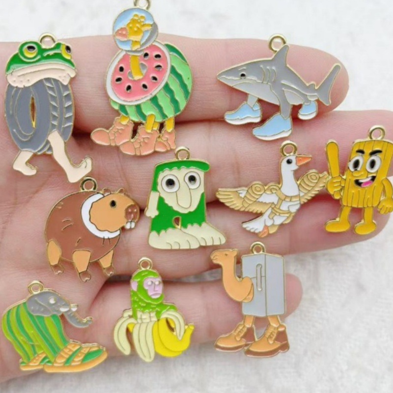 10pcs Creative Alloy Drip Oil  - огляд і ціна Men'S Accessories And Jewelry