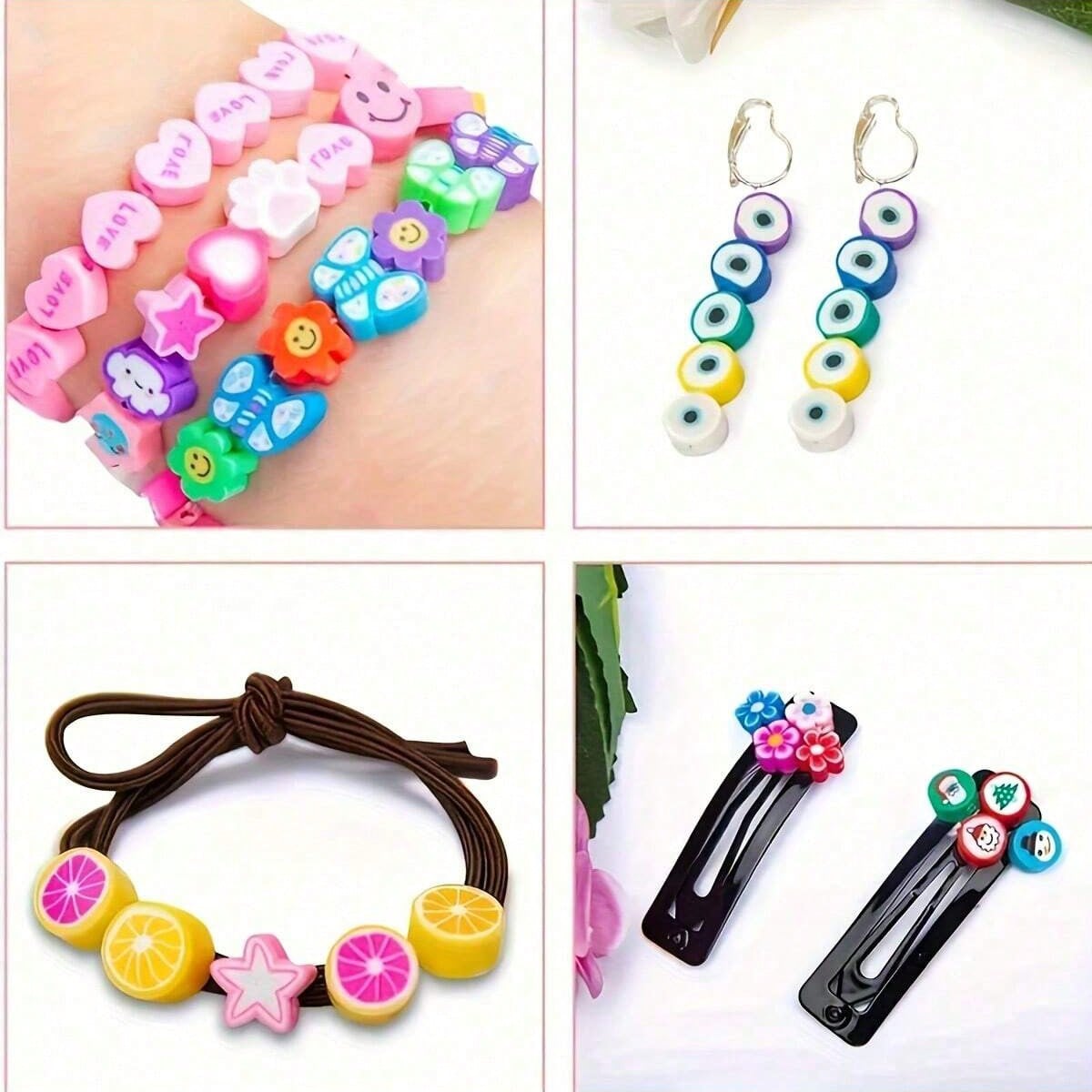 1450/1200/250pcs Polymer Clay  - огляд і ціна Bracelet Beaded Men