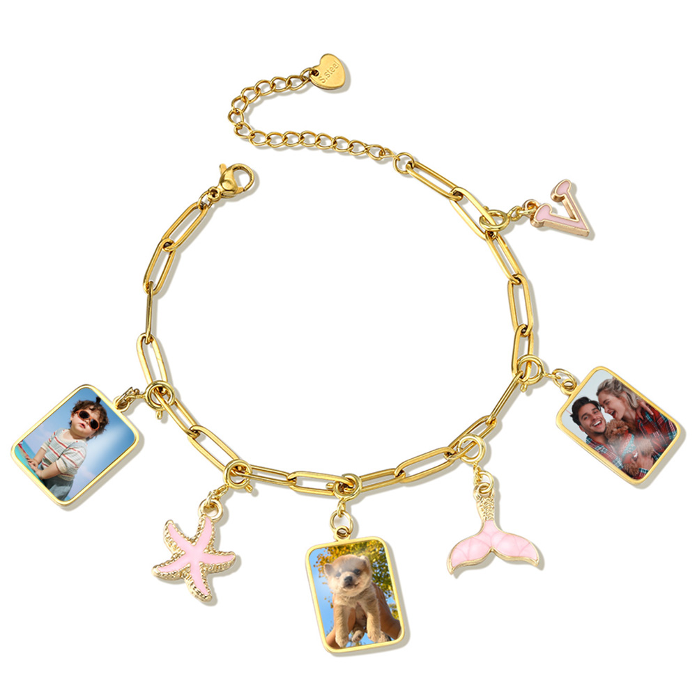 Customized Photo Letter Flag P - огляд і ціна Men Accessories Bracelet