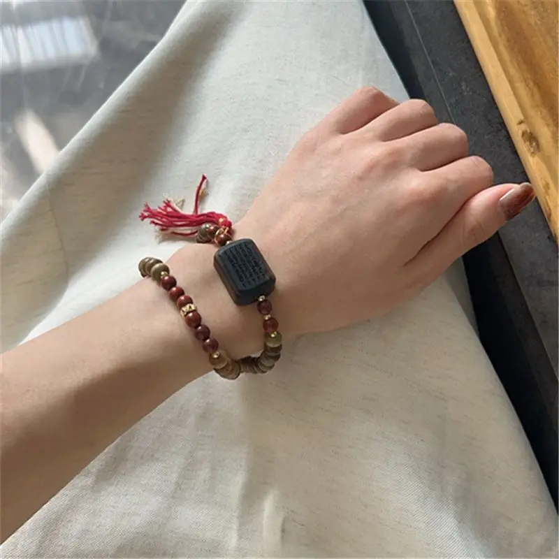 Natural Green Sandalwood Bead  - огляд і ціна Bracelet Beaded Men