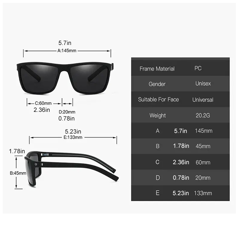 Square Outdoor Sport Sunglasse - огляд і ціна Men'S Accessories Glasses