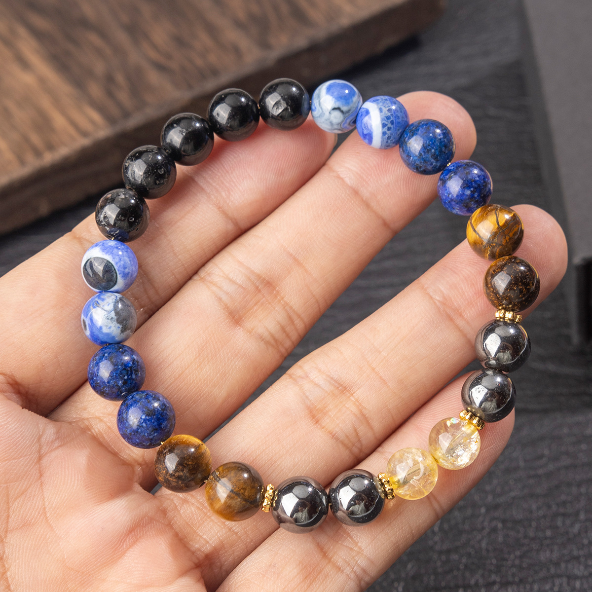 Chinese Style Lucky Natural St - огляд і ціна Bracelet Beaded Men