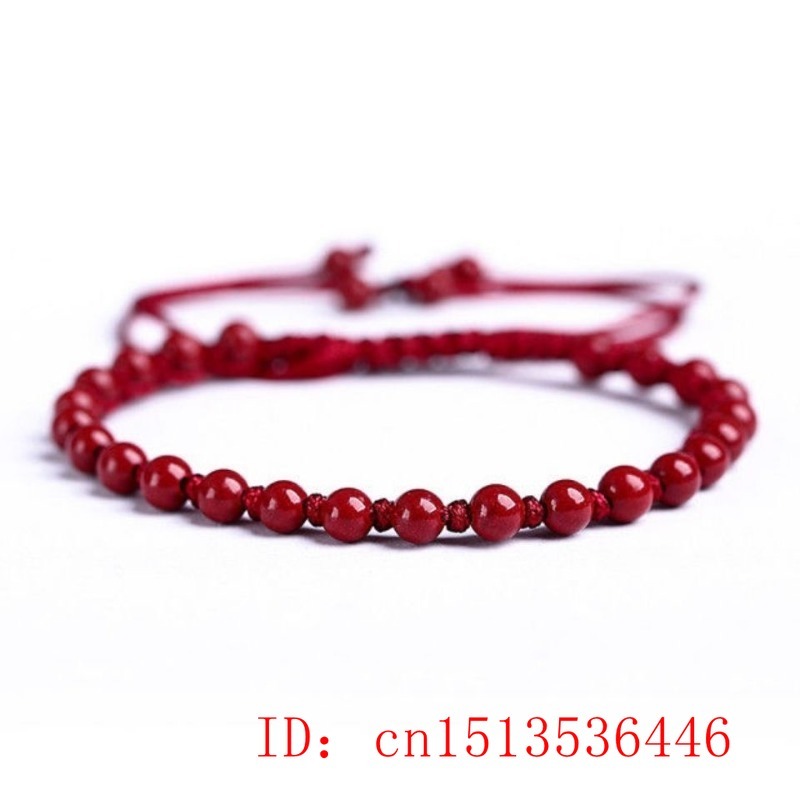 Customized Natural Red Cinnaba - огляд і ціна Bracelet Beaded Men