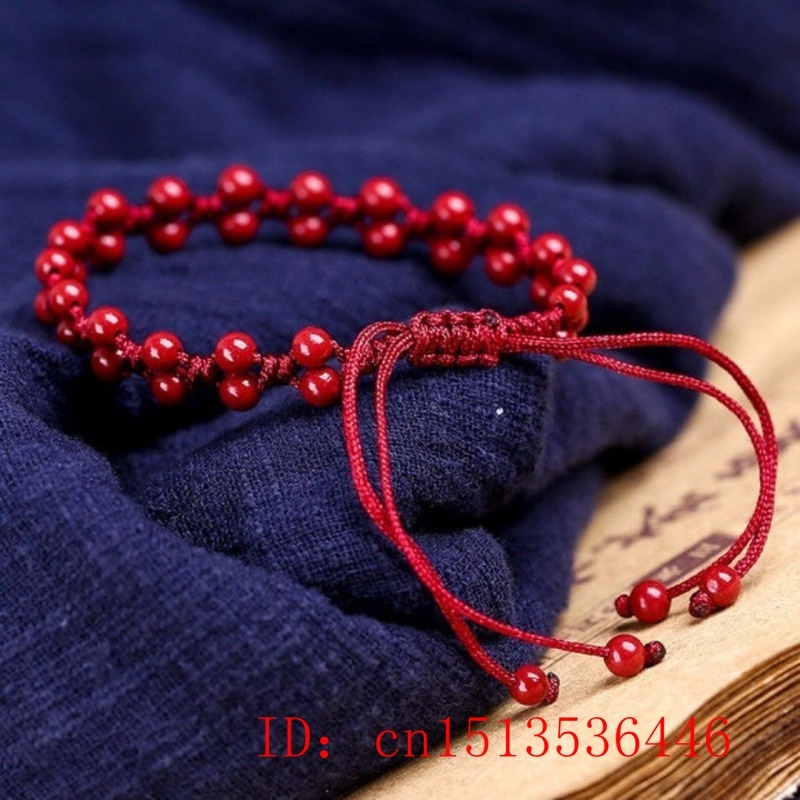 Customized Natural Red Cinnaba - огляд і ціна Bracelet Beaded Men