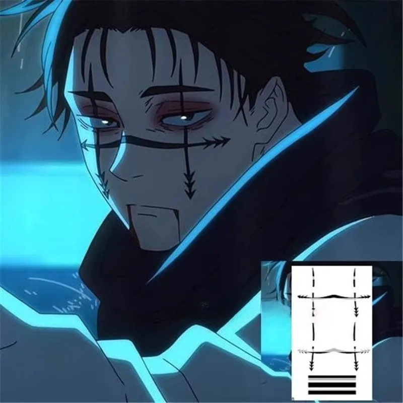 Choso Tattoo Sticker Anime Juj - огляд і ціна Men Accessories For Party