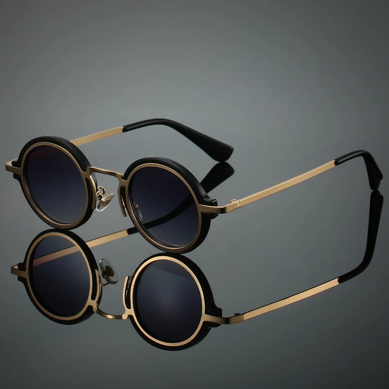 New Retro Metal Round Frame Su - огляд і ціна Men'S Accessories Glasses