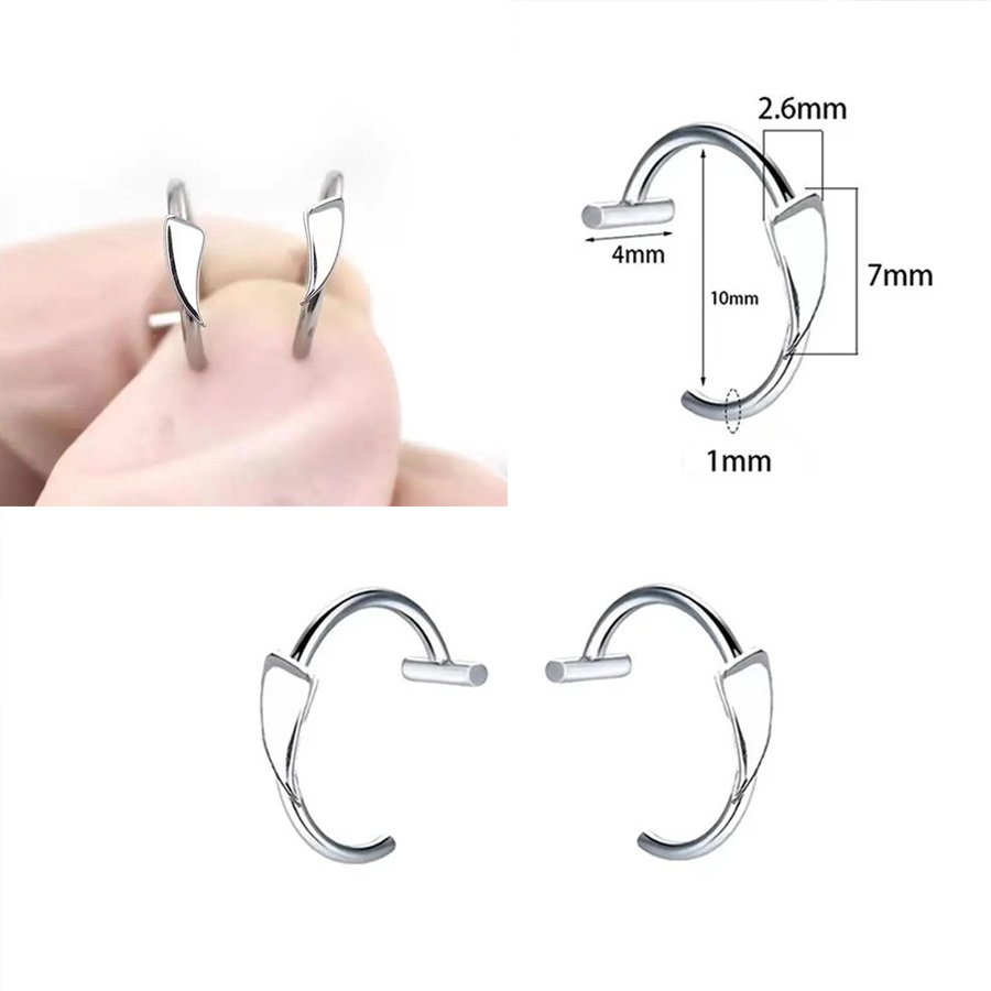 6pcs Stainless Steel Fake Lip  - огляд і ціна Men'S Vampire Accessories
