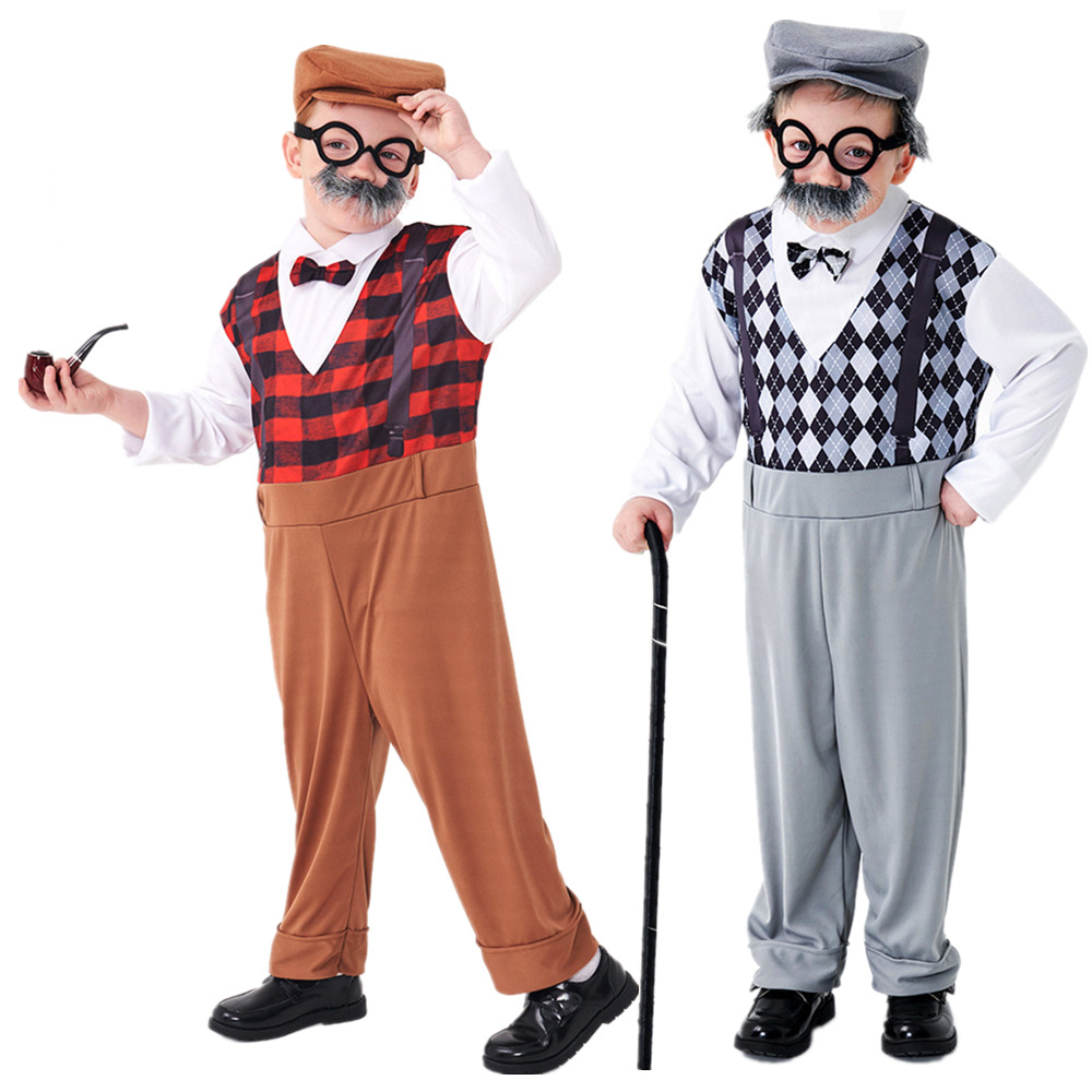 Halloween Cosplay Old Man Cost - огляд і ціна Men'S Accessories Glasses